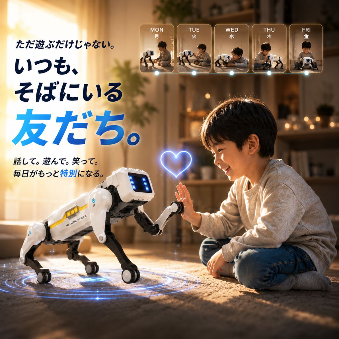 AI搭載 スマートロボットドッグ｜遊びながら学べる次世代パートナー